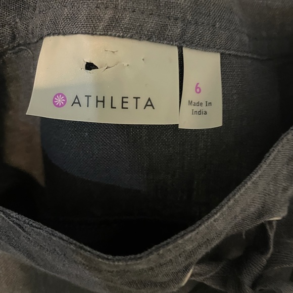 Athleta Grey Linen Skirt (Size 6) - Picture 3 of 4